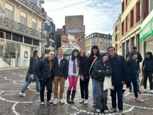 Me and my friends in a street in Lille